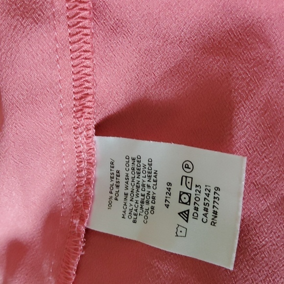 AnnTaylor Pink Blouse with pleated short sleeves Size XL - Picture 5 of 5